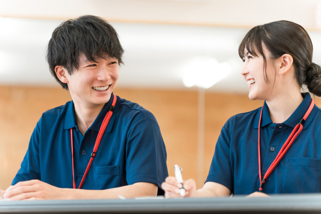 笑顔な男性